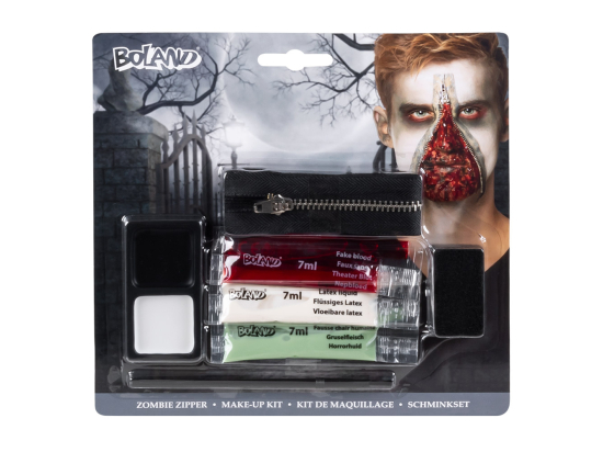 Kit de maquillage Fermeture éclair Zombie