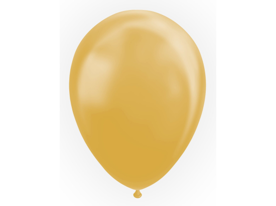 10 Balloons 12" metallic gold