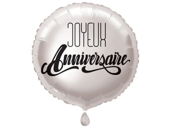 Ballon Foil 45cm Joyeux Anniversaire AR