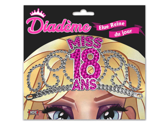 Diadème Miss Fuchsia - Tous les évènements de la vie : 18 ans