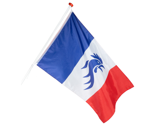 Drapeau polyester 'Allez les Bleus'