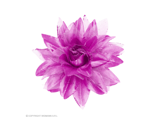 Clip pour cheveux fleur lilas brillante