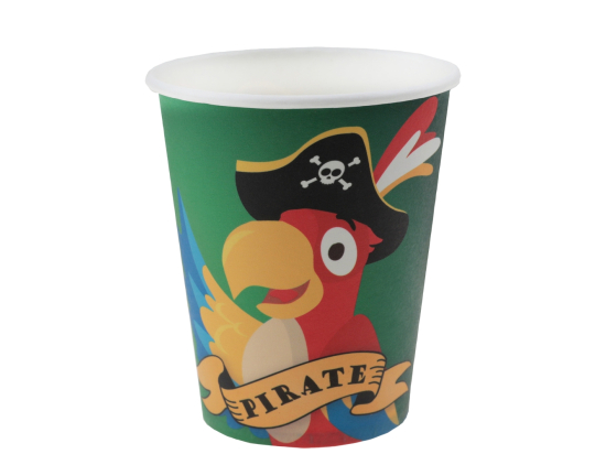 Gobelet Pirate Multicolore Ø 7.8 x 9.7 cm / 27cl Sachet de 10 pièces