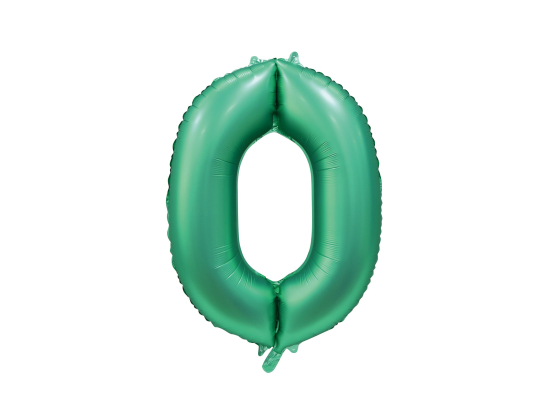 Foilballoon 34" no. 0 satin green