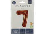 Ballon aluminium Chiffre 7 Bronze - 86 cm