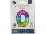 Ballon Chiffre 0 Multicolore 86cm