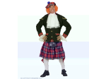 ECOSSAIS (kilt, chapeau avec cheveux)