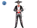 costume squelette méxicain XL