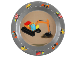 Assiette En chantier Multicolore Ø 22.5 cm Sachet de 10 pièces