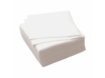 SET DE 100 SERVIETTES 1 PLI 30*30CM BLANC