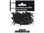 Confettis ANNIVERSAIRE papier - Eventail des couleurs : Noir<br/>