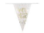 Guirlande de fanions aluminium 'Happy New Year'