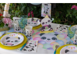 Chemin de table Panda Multicolore