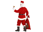 "PERE-NOEL SUPER DELUXE" (casaque,pantalon, ceinture, chapeau, surbott..TAILLE: AUN