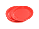 SET DE 20 ASSIETTES VITAMINE EN CARTON D23CM ROUGE SANS FILM PLASTIQUE