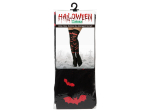 S/CART. COLLANT HALLOWEEN CHAUVE-SOURIS ROUGE