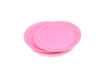 SET DE 20 ASSIETTES VITAMINE EN CARTON D18CM ROSE SANS FILM PLASTIQUE