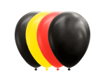10 Balloons 12" black/yellow/red