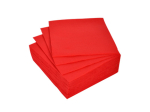 SET DE 40 SERVIETTES VITAMINE EN PAPIER 2 PLIS 38*38CM ROUGE