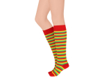 APOLLO CHAUSSETTES HAUTES RAYÉES ROUGE/JAUNE/VERT, 41/46