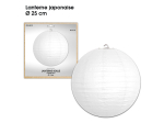 Lanterne Boule diamètre 25 cm - Couleur : Blanc Albâtre