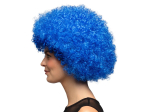 Perruque Afro Bleu