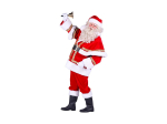 Père Noel de Luxe avec cape, Rouge-Blanc