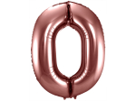 Ballon aluminium Chiffre 0 Bronze - 86 cm