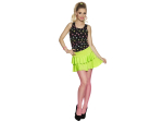 Mini-jupe Ruffles vert fluo