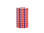 Set 12 Lanternes cylindrique en papier Tricolore (16 cm)