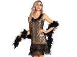 Robe adult Flapper peacock