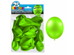 Sachet de 25 ballons latex métallisés Vert Pomme