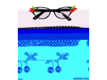 50's CHERRY SET (lunettes, boucles d'oreilles, foulard)