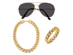 Set Pimp (collier, bracelet et lunettes party)