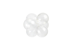 Ballon Transparent - Confetti Blanc