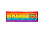 Bannière polyester Arc-en-ciel 'LOVE'