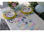 Chemin de table Panda Multicolore