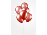 Ballon Rouge - Effet Metallic