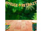 GUIRLANDE BALLONS "JOYEUSE RETRAITE" EN LETTRES