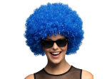 Perruque Afro Bleu