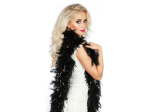 Feather boa Noir & Argent 50 g Glamour