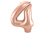 Ballon Chiffre 4 Rose Gold 86cm