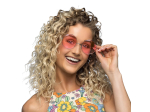 Pc. Lunettes party Hippie XL rose