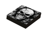 SACHET 12 SERVIETTES TÊTE DE MORT 33X33 CMS