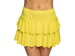 Mini-jupe Ruffles jaune fluo