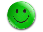 Badge Smiley Vert