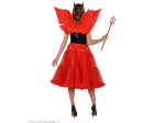 JUPE/JUPON EN TULLE ROUGE 65 cm