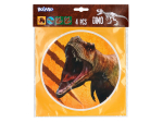 Set 4 feuilles d'autocollants T-Rex (20 x 20 cm)