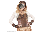 DEMI-MASQUE STEAMPUNK ARGENT