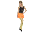 Mini-jupe Ruffles orange fluo